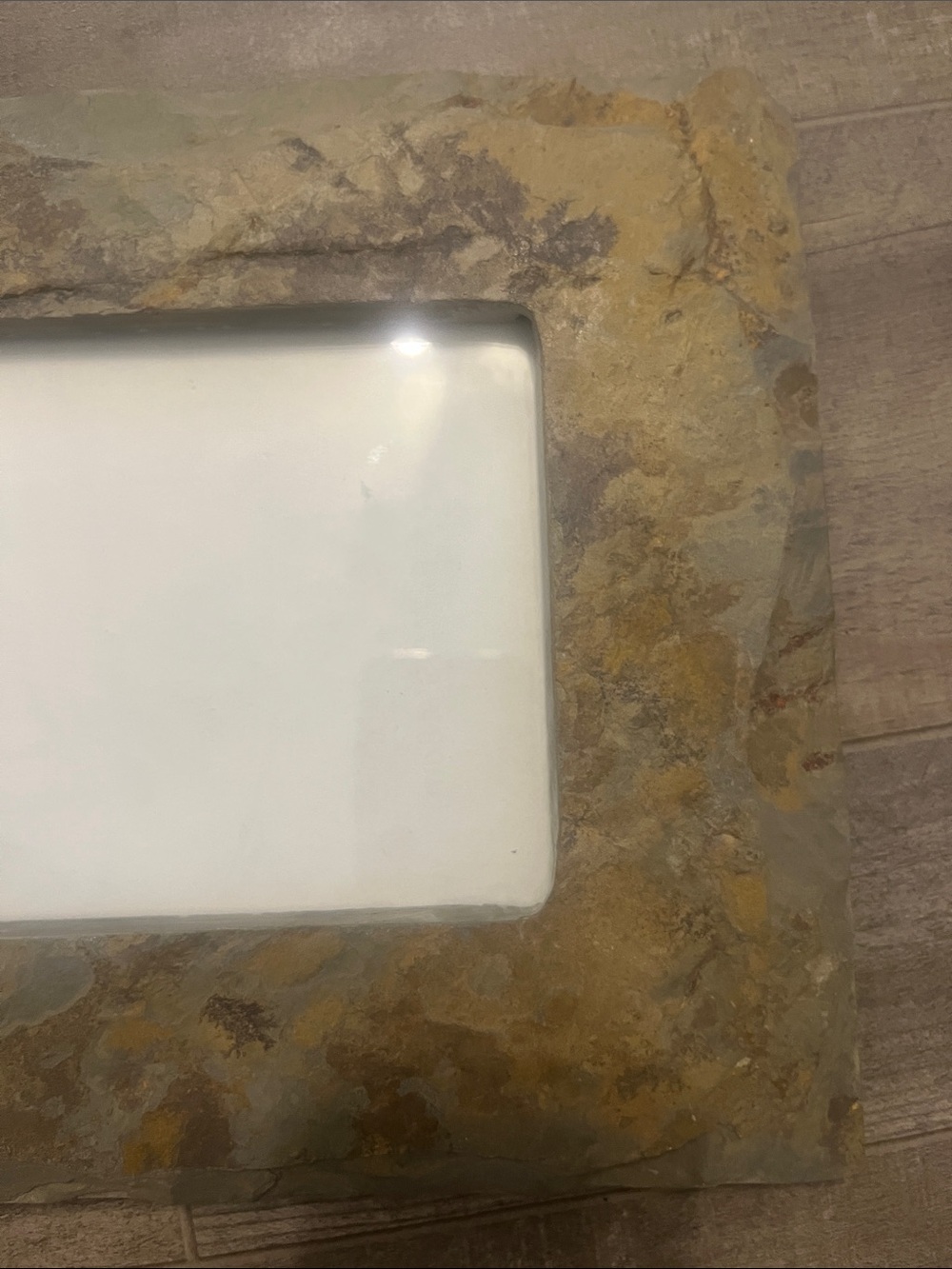 Rustic Slate-Look Picture Frame in Brown - Picture 13 of 14